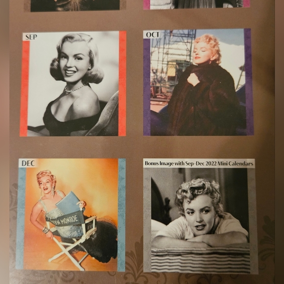 🛍 Official collectible 2023 16 month Marilyn Monroe calender sealed - Picture 6 of 7
